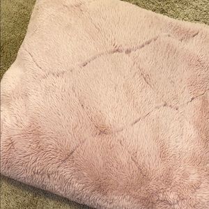 Pink throw blanket